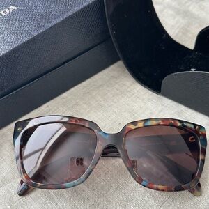 Prada Brown Oversized Tortoiseshell Sunglasses